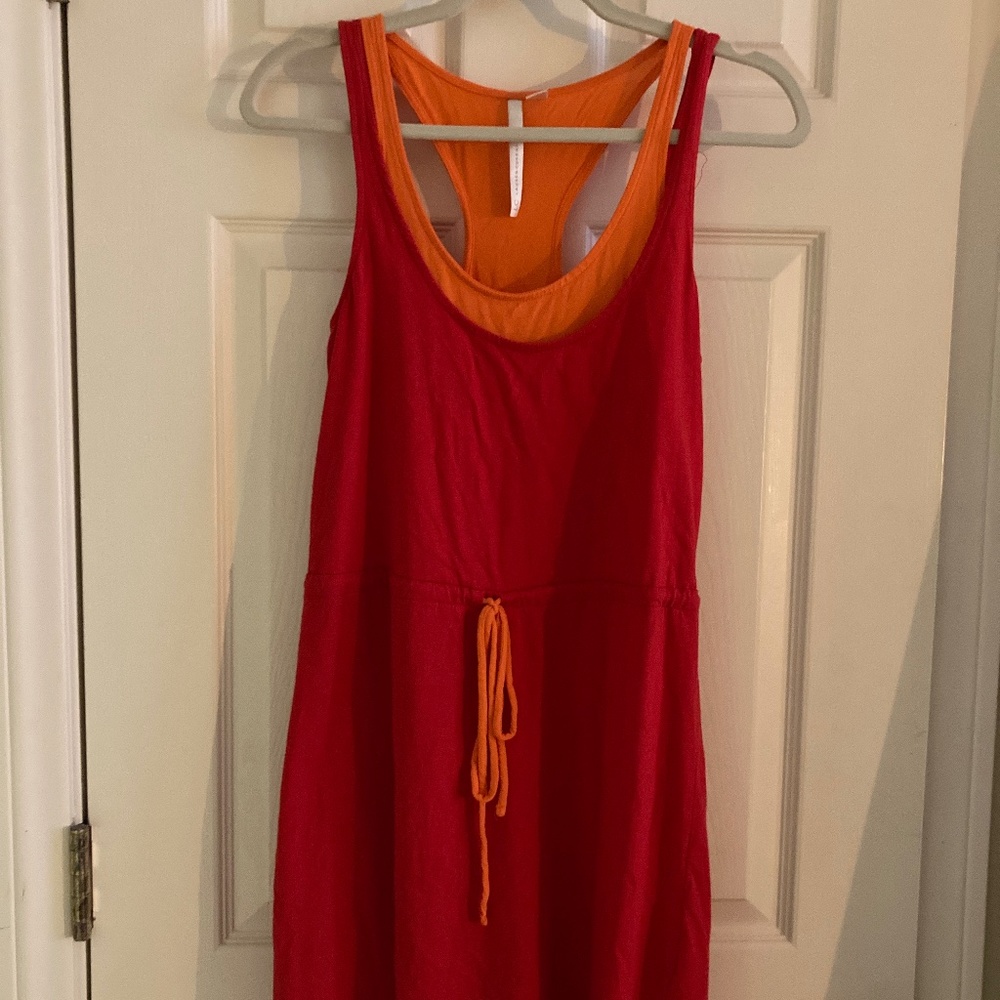 LC Lauren Conrad red cotton dress